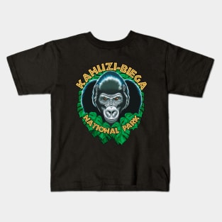 Gorilla's Face | Kahuzi-Biega National Park Kids T-Shirt